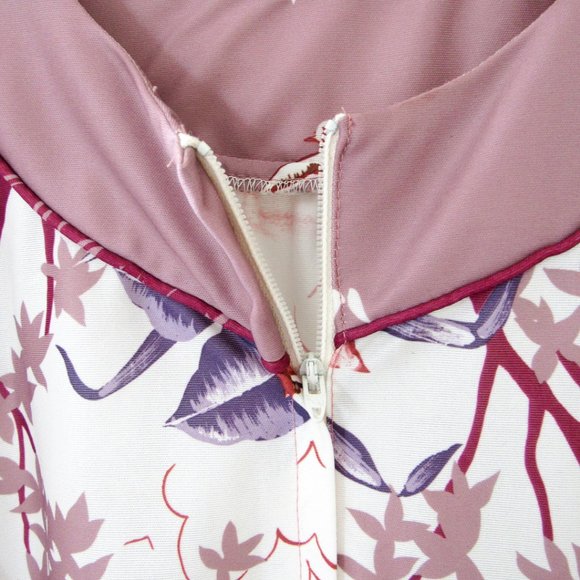 VINTAGE Boho Floral Maxi Dress Mumu Tunic - Picture 6 of 8